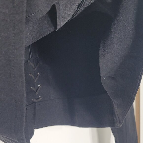 Laura Black Blazer Pockets Collar Single Breasted Business Casual Jacket Size 12 - Picture 5 of 14